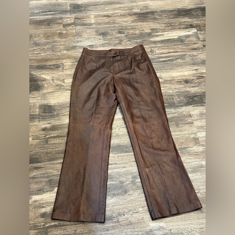 Jennifer Tattanelli Brown Leather Pants 
Casini Firenze
Made in Italy
